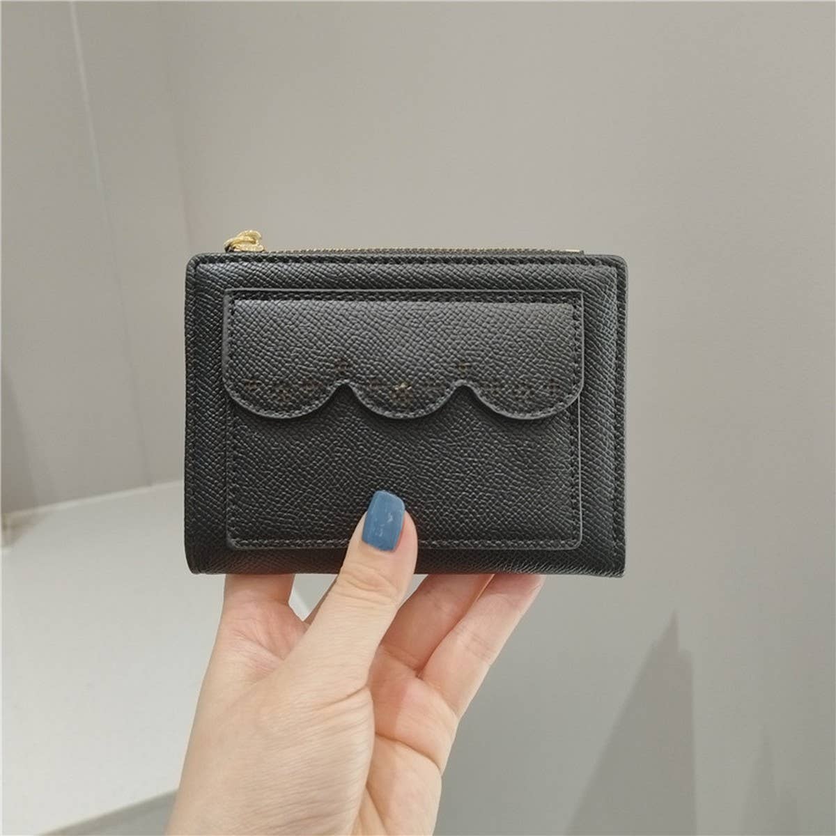 SIMPLE SOLID COLOR LACE HOLLOW WALLET_CWAB2564