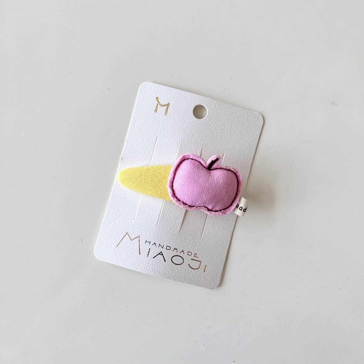 CHILDRENS FABRIC HEART CLOVER EDGE HAIRPIN_CWAHA1848