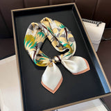 FASHIONABLE SILK SCARF FLORAL PRINT FALL WINTER_CWASC0537