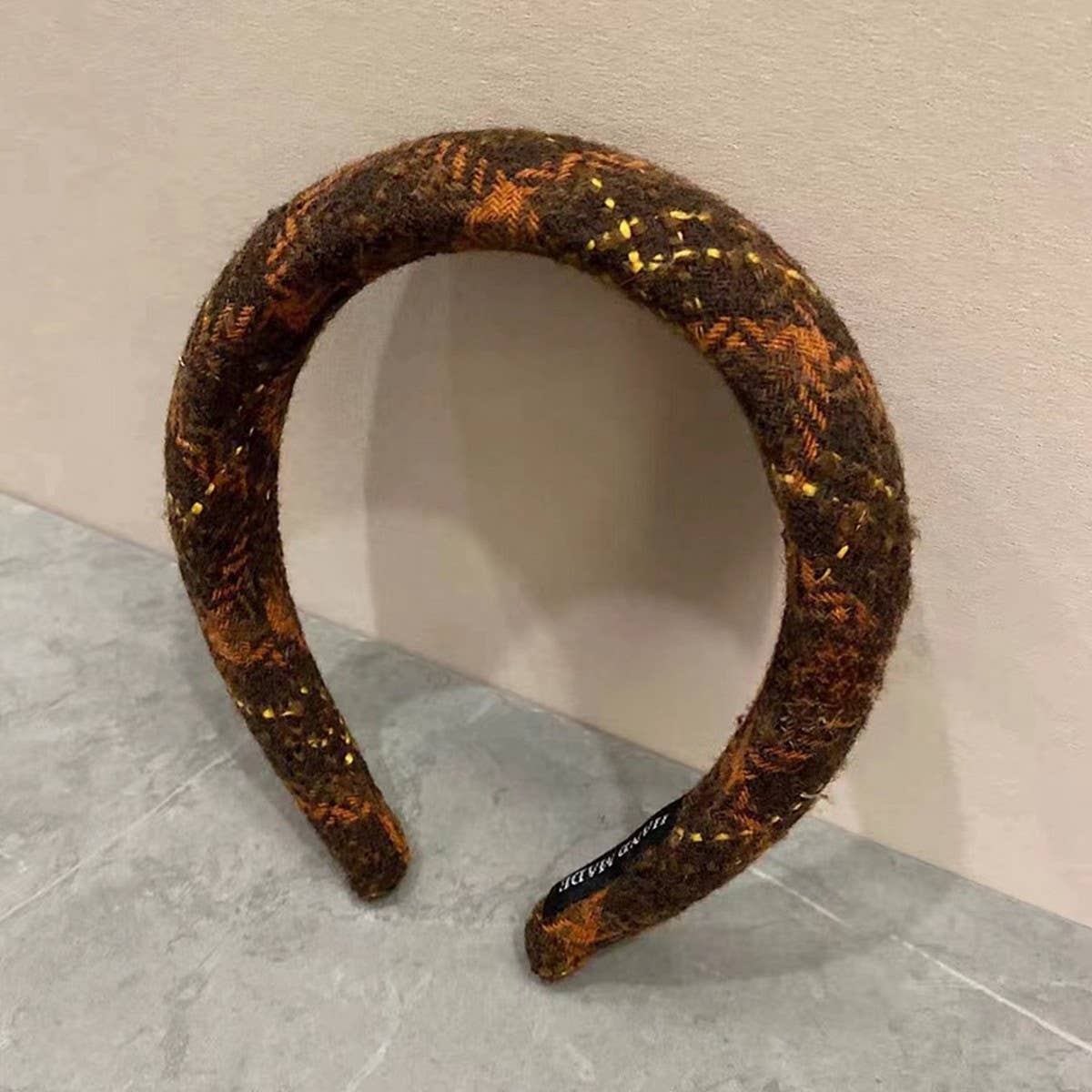 AUTUMN AND WINTER HIGH END PLAID HEADBAND_CWAHA2865