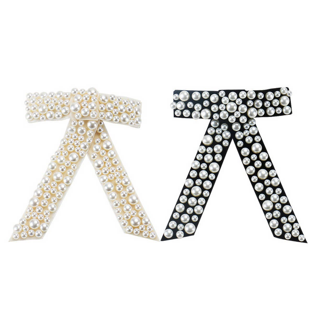 BOW HAIR ACCESSORIES PEARL INLAID GEOMETRICHAIRPIN_CWAHA4416