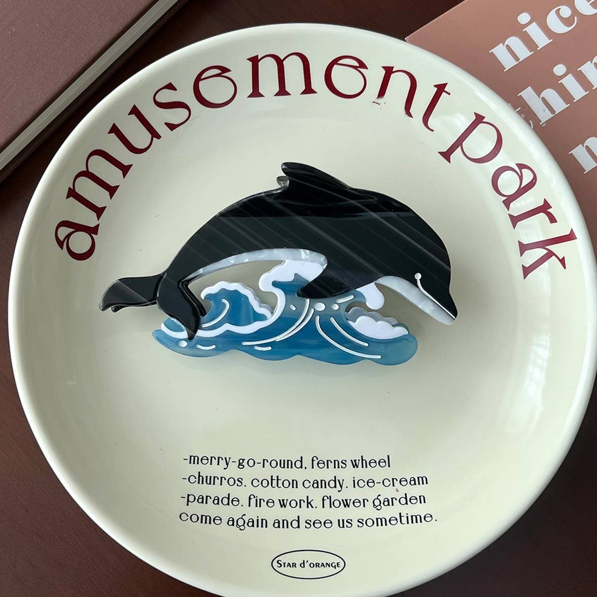 OCEAN SERIES HAIR CLAW DOLPHIN SHARK SEAL CLIP_CWAHA5759