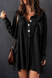 Womens Long Pullover T-Shirt With Loose Lapels