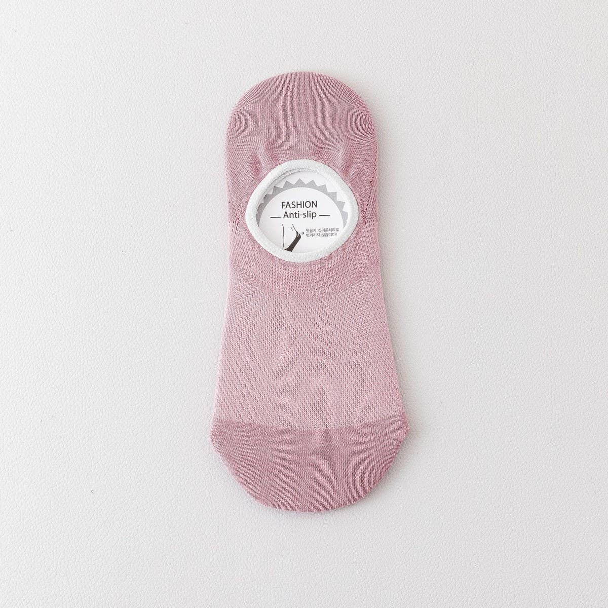 Versatile Solid Color Cotton Invisible Socks_Cwms2030
