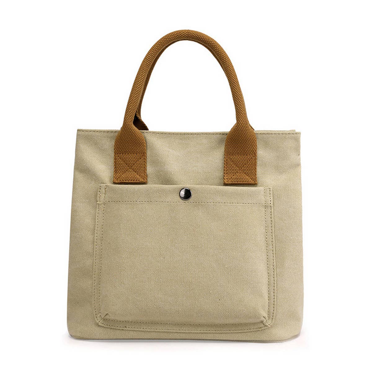 SIMPLE CANVAS UNDERARM HANDBAG TOTE BAG_CWAB1263
