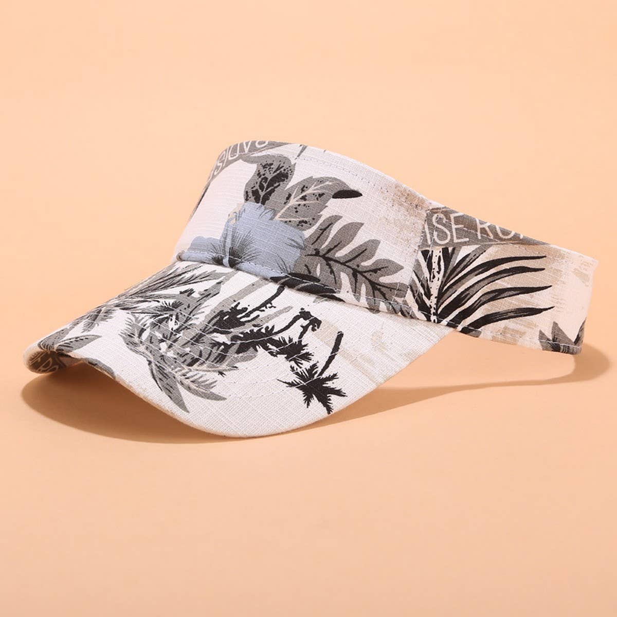 PRINTED SUN VISOR SUMMER UV PROTECTION SPORT CAP_CWAH3283