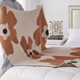 SUNFLOWER WARM BLANKET KNITTED BLANKET_CWMM0330