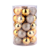 34PCS CHRISTMAS TREE ORNAMENTS BALL SET 4CM_CWMM9835