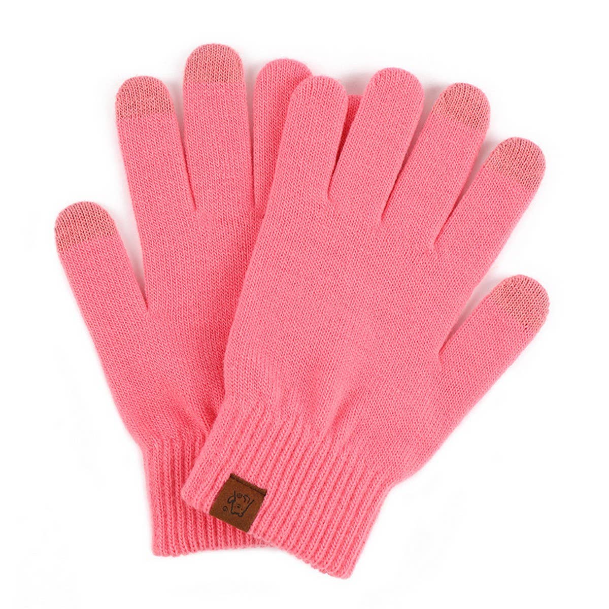 Winter Candy-Colored Warm Five-Finger Gloves_Cwag0393