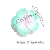 SWEET CANDY COLORED CURLING HEART FLOWER CLIP_CWAHA2258