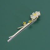 STYLISH ZIRCON SUNFLOWER HAIR PIN FOR GIRLS_CWAHA1209