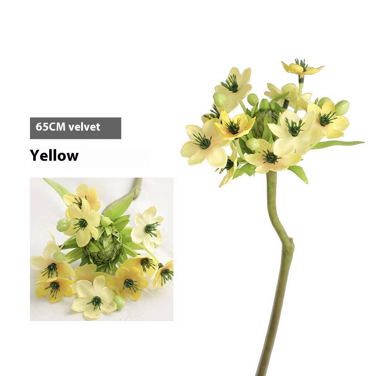 Velvet Artificial Fresh Bouquet Handheld Flower_Cwmm6470