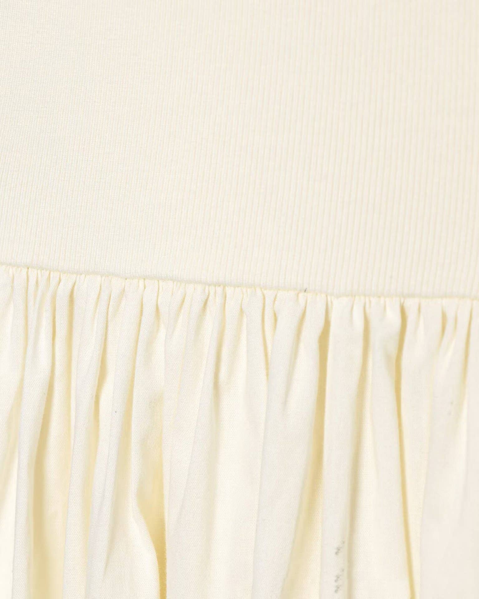 Temperament V-Neck Halter Stitching Poplin Dress