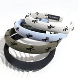 SIMPLE SOLID COLOR BOW PRINT HEADBAND_CWAHA2245