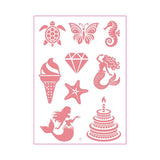 KIDS TATTOO STICKER SET CREATIVE BODY ART DECALS_CWMM8355