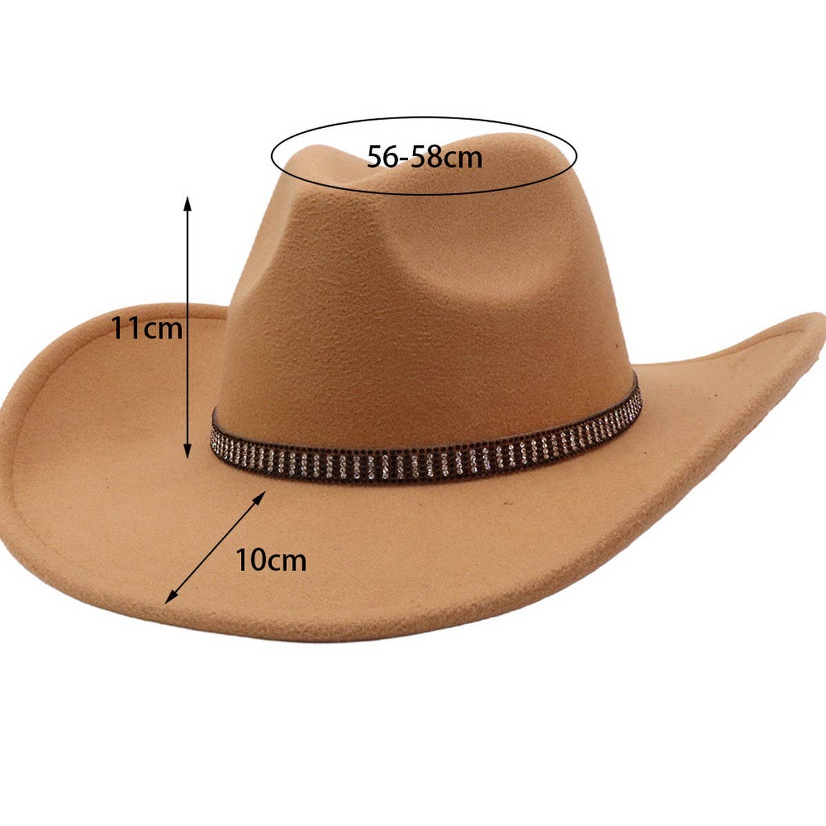 Unisex Cowboy Fedora Ethnic Style Hat_Cwah04407