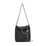 RHINESTONE SMALL GOLDEN BALL EVENING SHOULDER BAG_CWAB3605