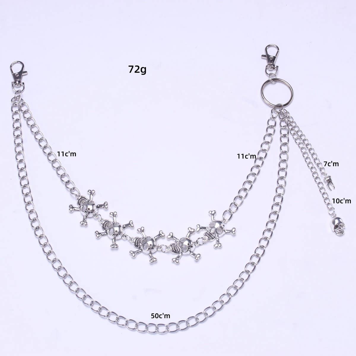 PUNK HIP HOP RETRO SKULL PANT CHAIN_CWMM0638