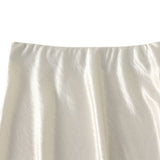 LACE PANEL SATIN FISHTAIL SLIM FIT MIDI SKIRT_CWBMS0361