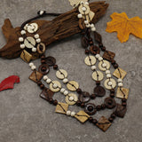 EXOTIC ETHNIC RETRO COCONUT SHELL SWEATER CHAIN_CWMM4390