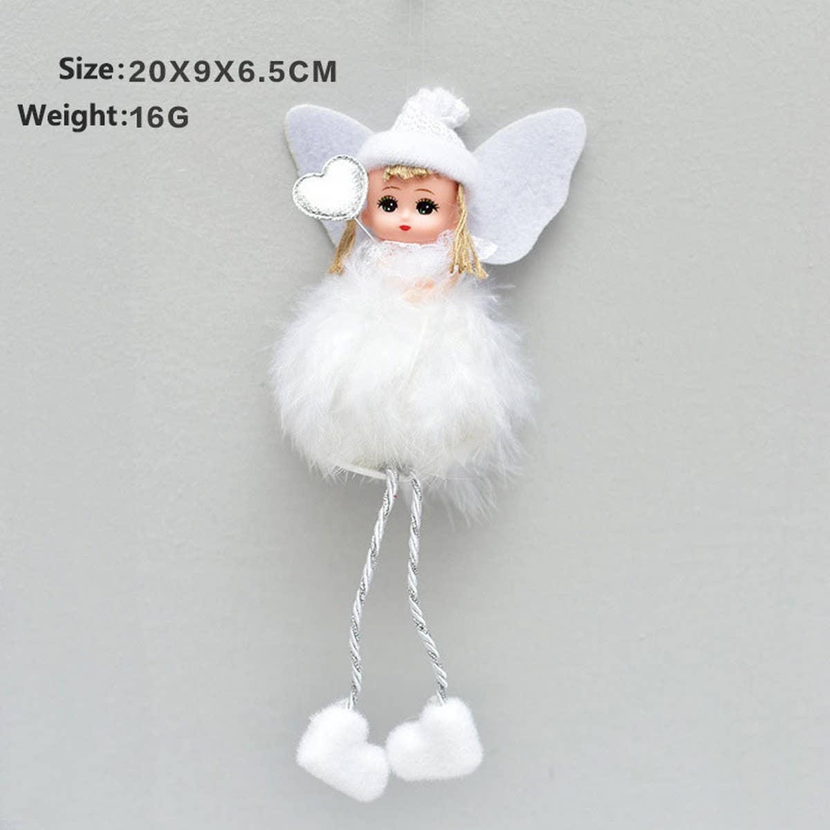 CUTE FEATHER ANGEL CHRISTMAS TREE ORNAMENT_CWAJE05398