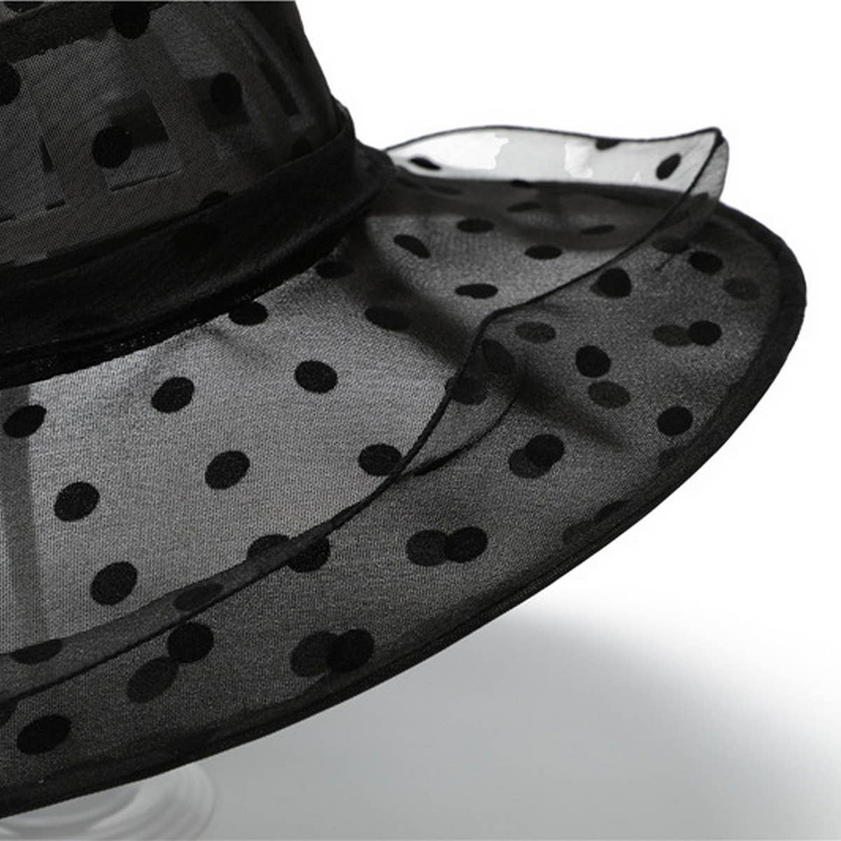 FOLDABLE LARGE BRIM FLOWER SUN HAT_CWAH1493