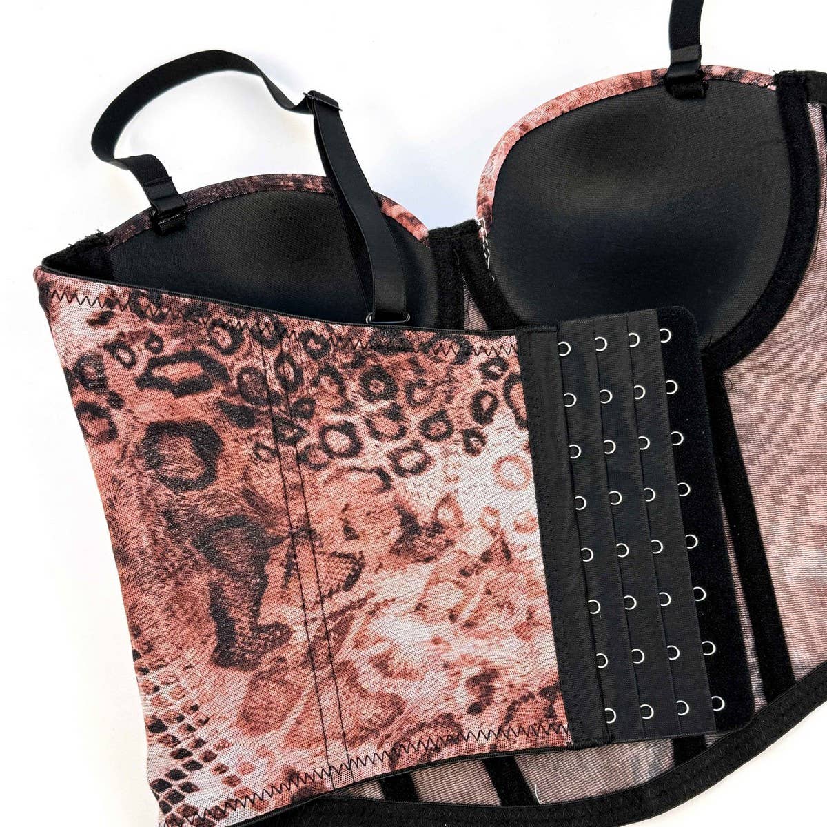 PRINTED SUSPENDERS SEXY HOT GIRL HERRINGBONE BRA_CWMM4129