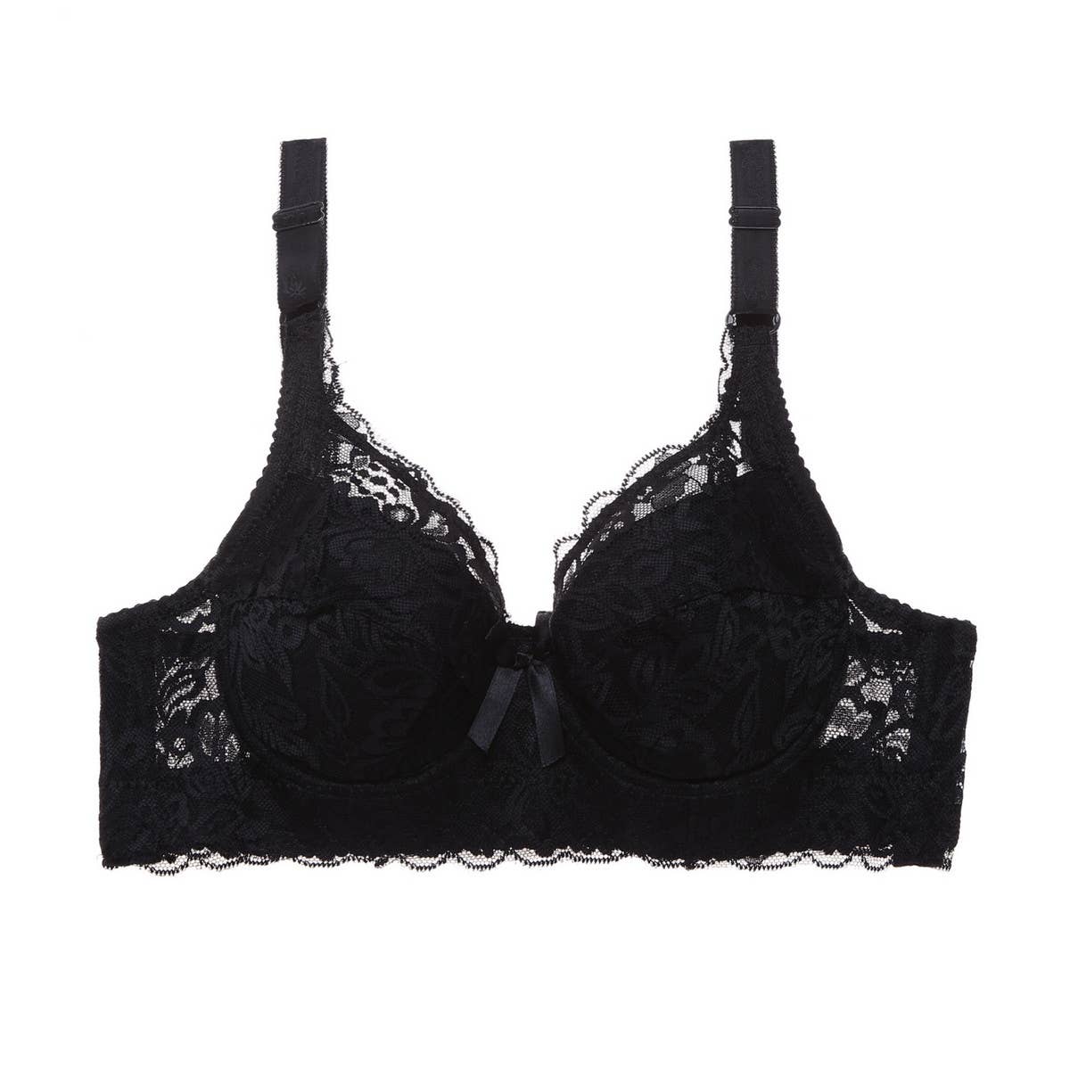 Women Plus Lace Adjustable Bra_Cwmu0061