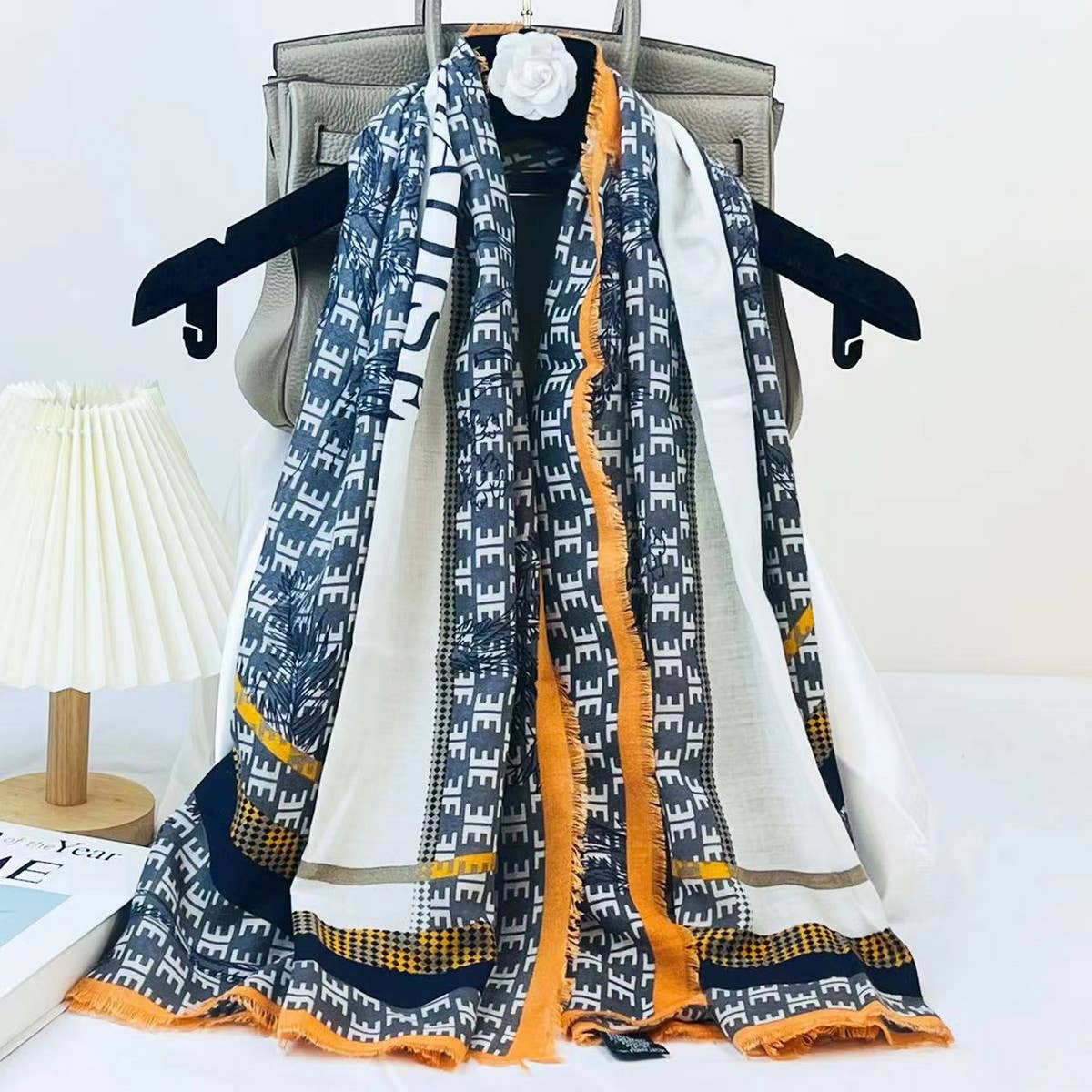 LETTER PRINT SCARF CHIC WINTER WRAP GIFT SHAWL_CWASC0912