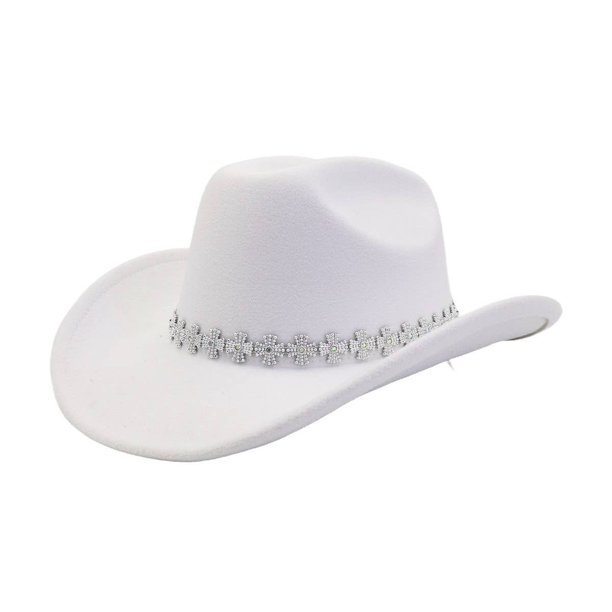 NEW AUTUMN WINTER WESTERN ETHNIC WOOL FEDORA HAT_CWAH04466