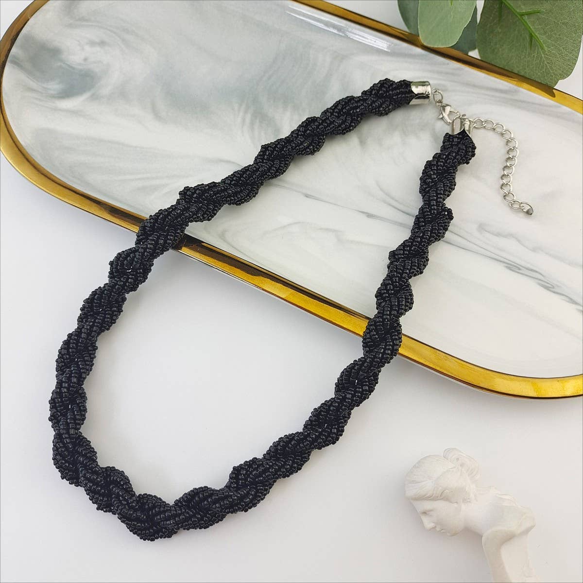 FASHIONABLE AND VERSATILE MIXED COLOR BEADED CHAIN_CWAJE1577