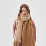 COLORBLOCK FAUX CASHMERE LONG SCARF FOR WINTER_CWASC2293