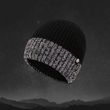 Winter Double Layer Fleece Reflective Knitted Hat_Cwah2458