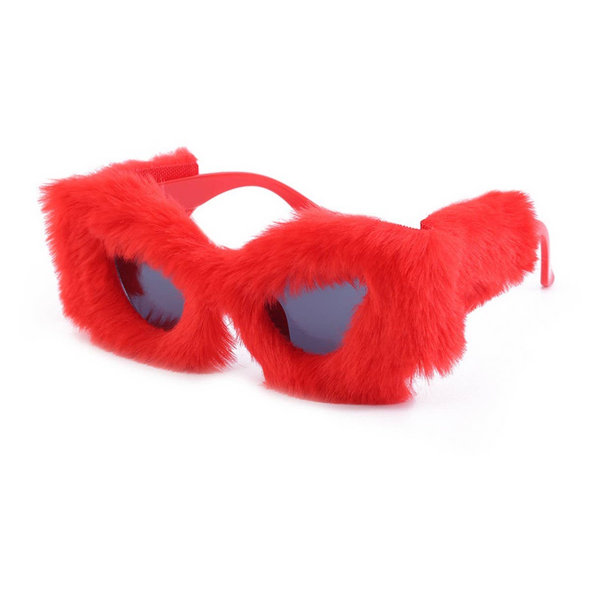 PLUSH WINTER SUNGLASSES FASHION CAT EYE SUNGLASSES_CWASG0571