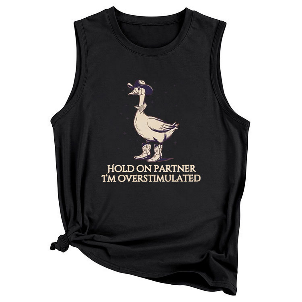 CUTE GRAPHIC TANK TOP FOR WOMEN LOOSE FIT_CWTTSL0421