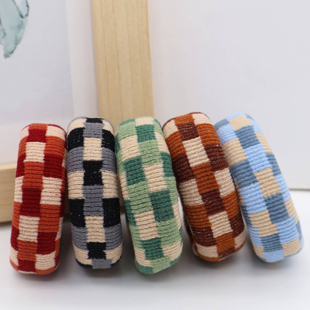 FASHION WIDENED HAIR TIES5PCS BOX_CWAHA0504