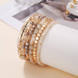 ETHNIC CRYSTAL BEADED BRACELET 6 PIECE SET_CWMM3516