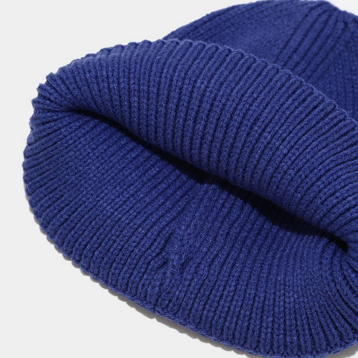 LETTER THICKENED EMBROIDERED BEANIE KNITTED HAT_CWAH2073