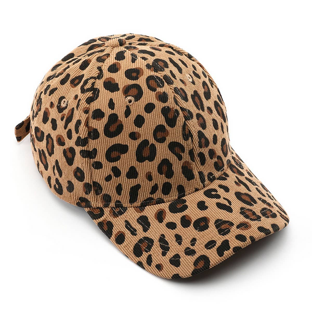 CORDUROY LEOPARD BASEBALL CAP WARM SUN HAT_CWAH2834