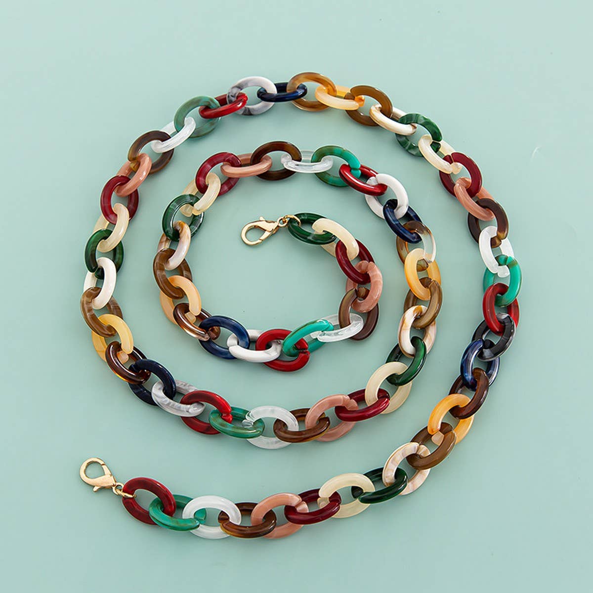 47 24MIXED COLOR BAG CHAIN PHONE CASE STRAP_CWMM5091