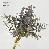 5 BRANCH EUCALYPTUS MONEY LEAVES ARTIFICIAL PLANT_CWMM6475