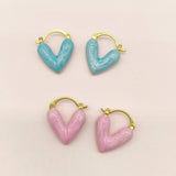 HEART DECOR HOOP EARRINGS_CWAJE0458