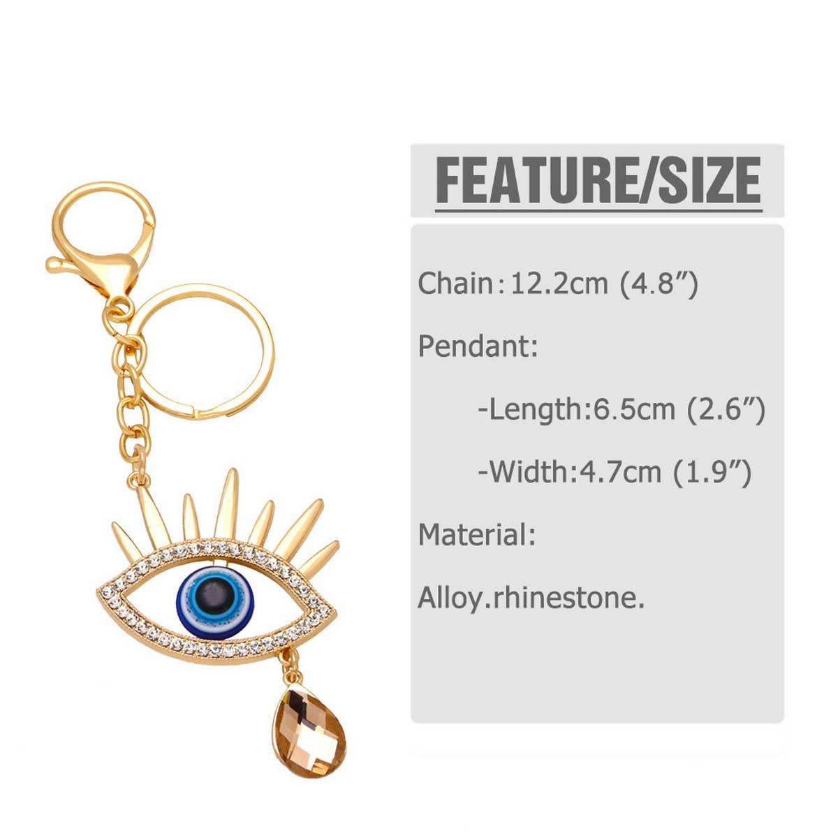 Blue Eyedvils Eye Keychain Pendant_Cwaje0951
