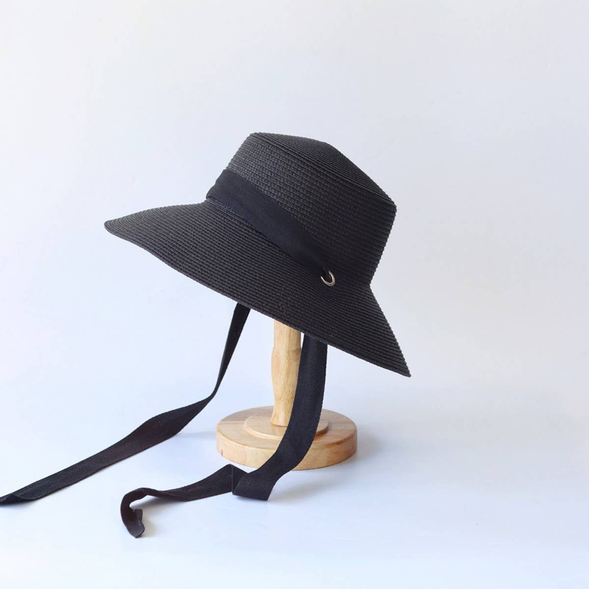 FASHIONABLE WINDPROOF VISOR STRAW HAT_CWAH3472
