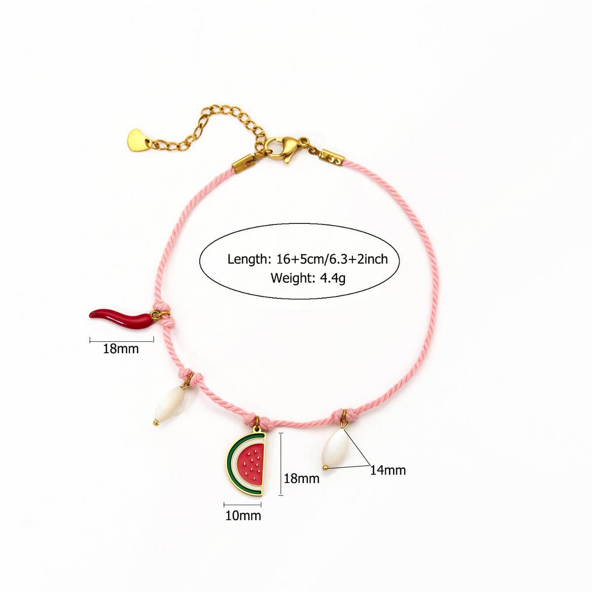 CREATIVE COTTON ROPE BRACELET WITH SHELL EYE_CWAJE4596