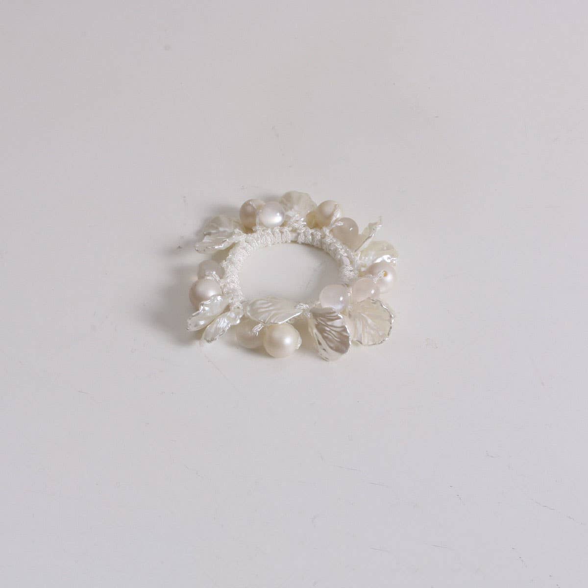 SHELL CAT EYE BEAD HAIR TIE CUTE PEARL NEW BAND_CWAHA6785