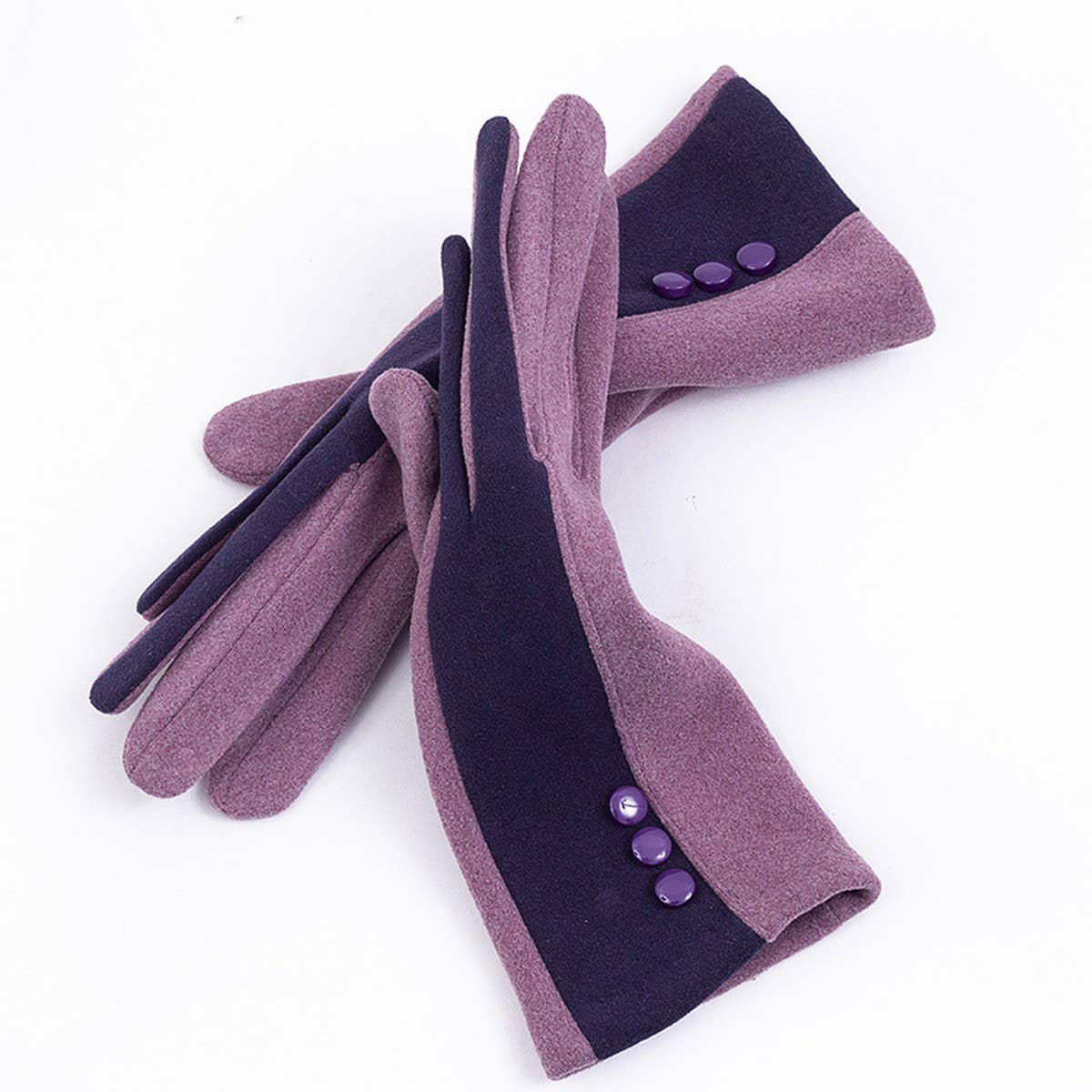 Autumn And Winter Warm Color Matching Gloves_Cwmm1544