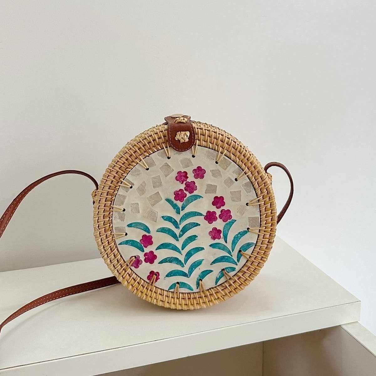 Ven Colorful Shell Shoulder Crossbody Bag_Cwmm4546