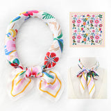 FLORAL PRINT SCARF VINTAGE NECK HEAD WRAP_CWASC1173