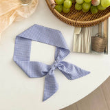 Striped Dot Skinny Scarf Hair Wrap Belt_Cwasc03018